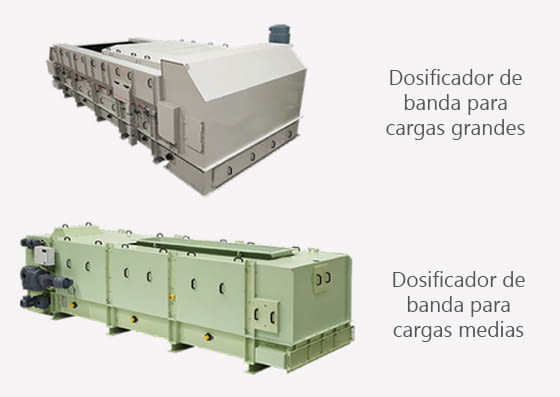 Dosificador de banda para productos en grano
